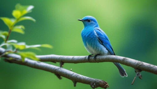 vibrant blue bird species