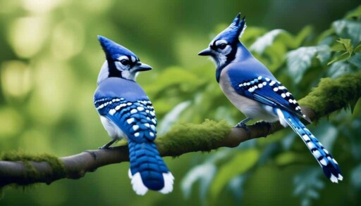 aggressive bird with blue plumage