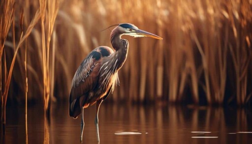 elegant brown heron sighting