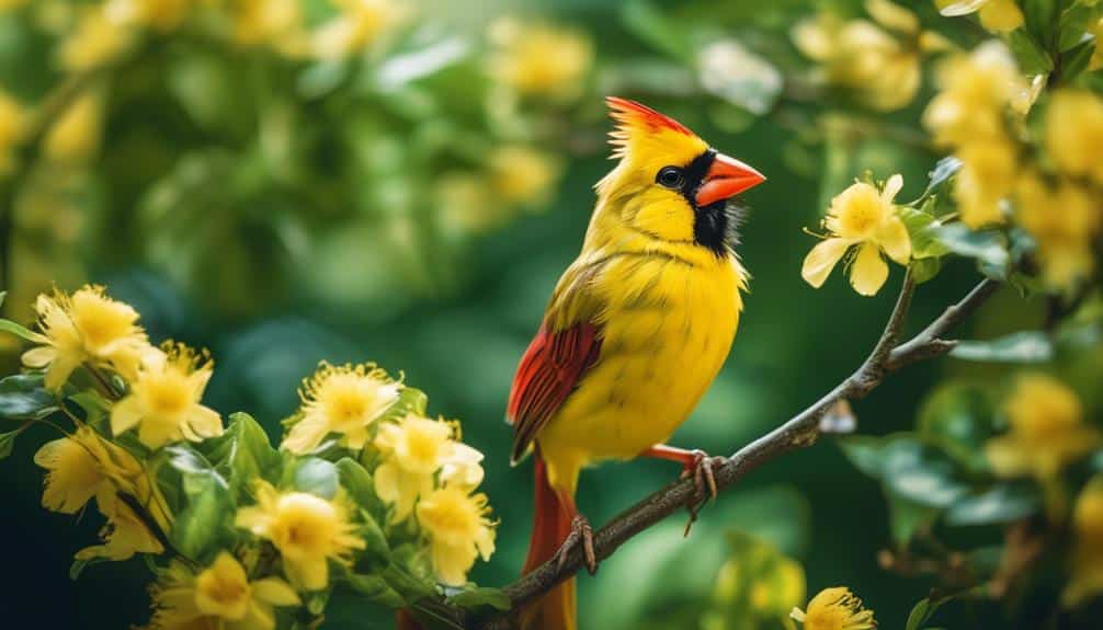 rare yellow cardinal discovered