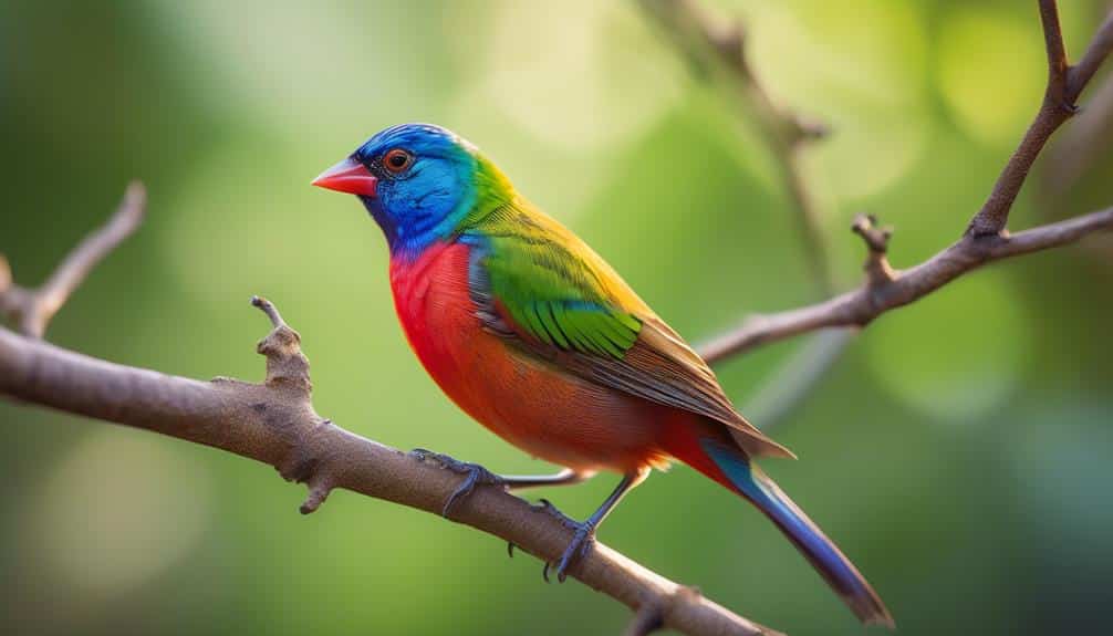 colorful bird species