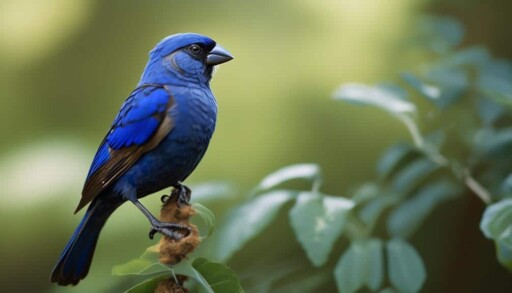 vibrant blue bird species