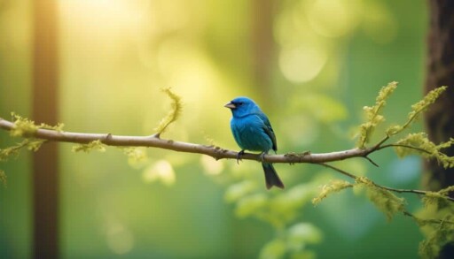 vibrant blue bird species