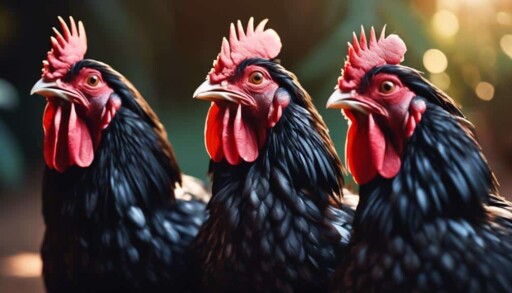 black chicken breed australorps