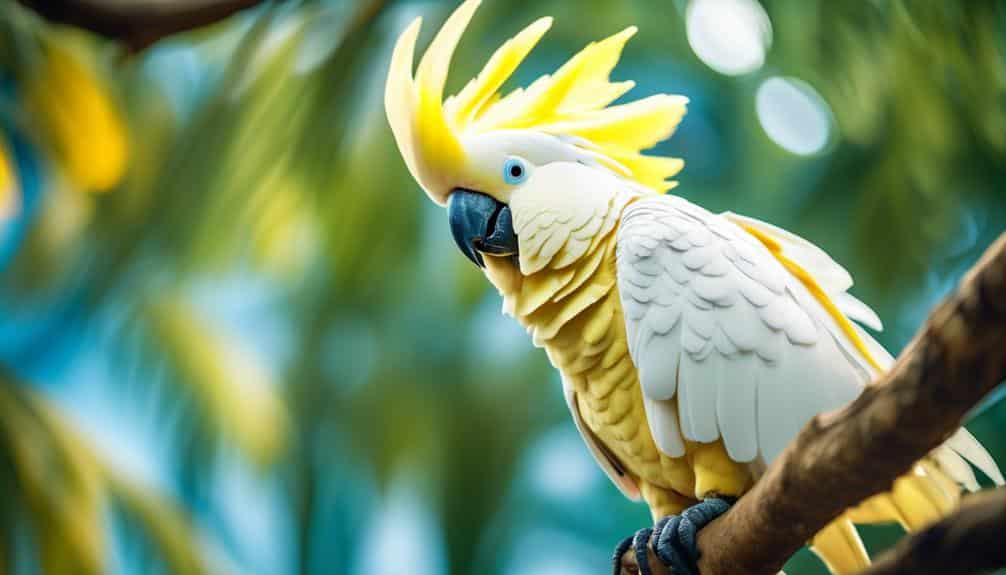 beautiful white bird with crest