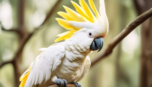 exotic bird with unique crest