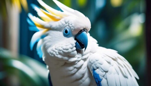 rare blue eyed cockatoo discovered