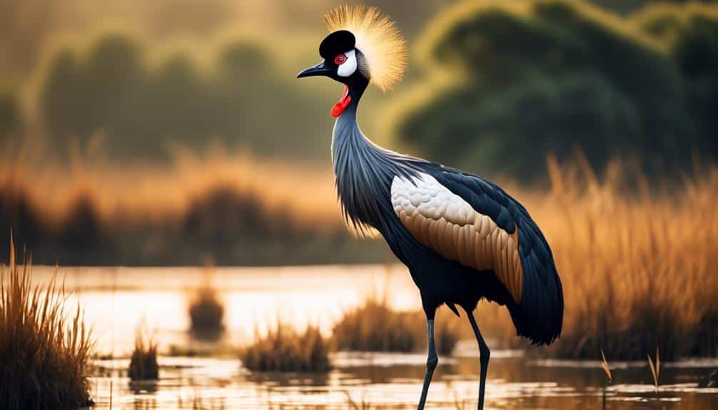 elegant african crane species