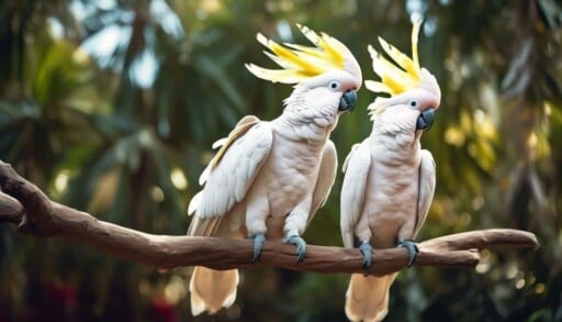 colorful tropical birds