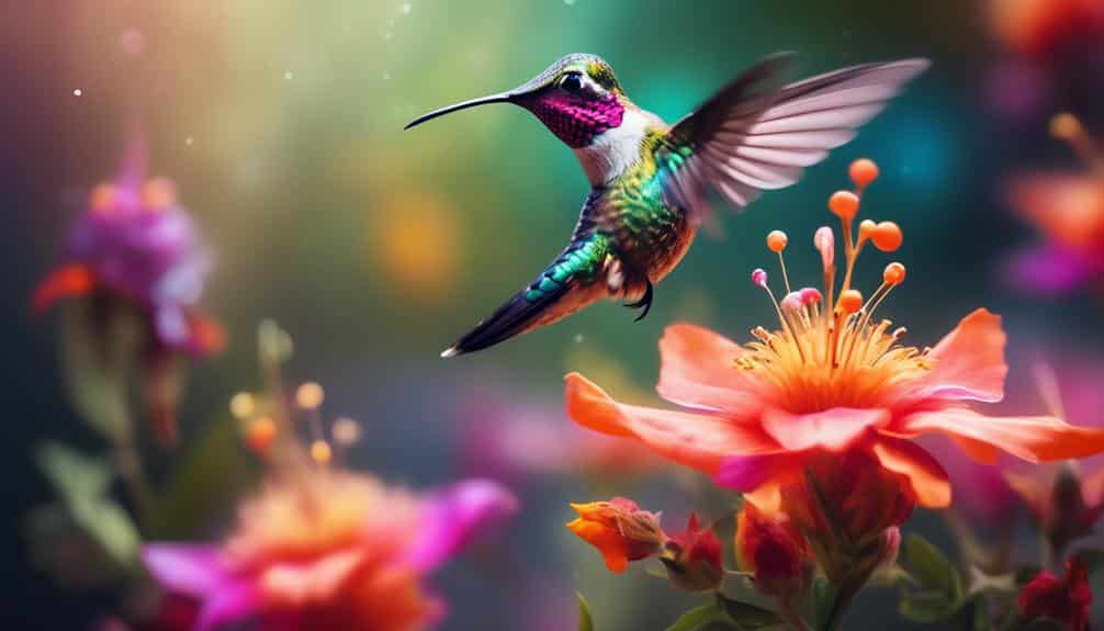 colorful small fast birds