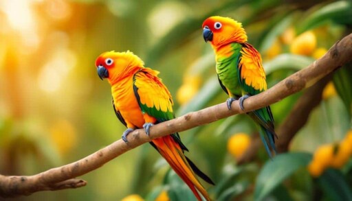 colorful parrot species