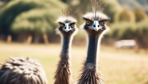 flightless birds with long legs