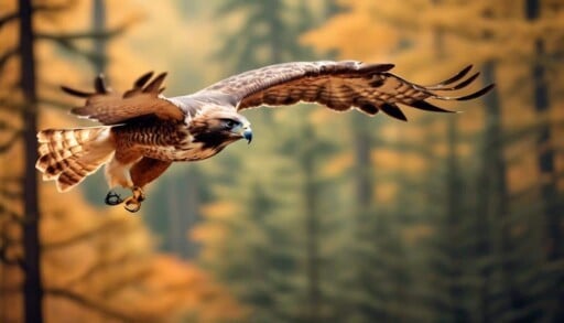 birds of prey soaring