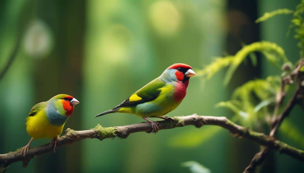 variety of small birds