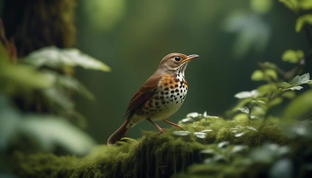 songbirds with spotted breasts