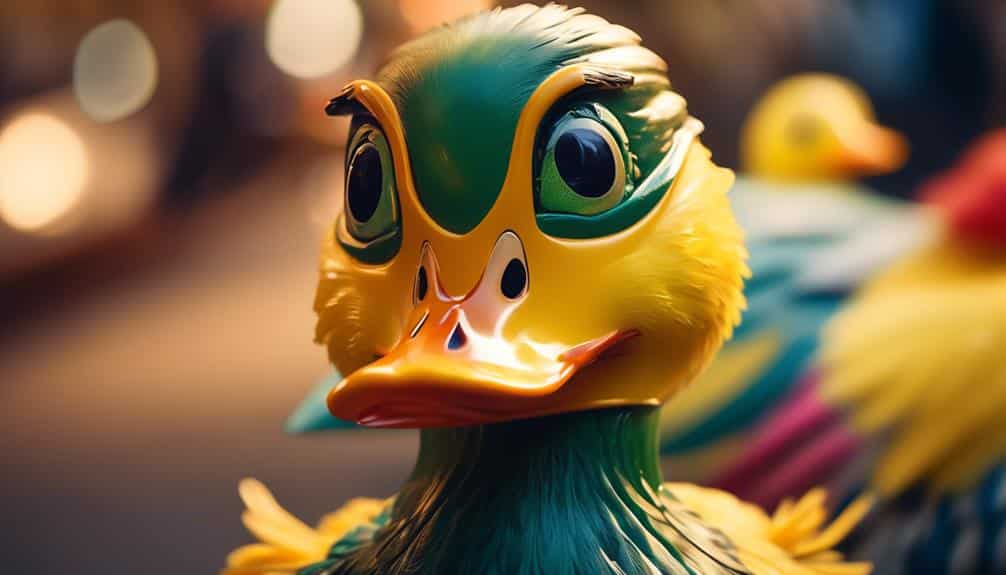 humorous toy duck antics