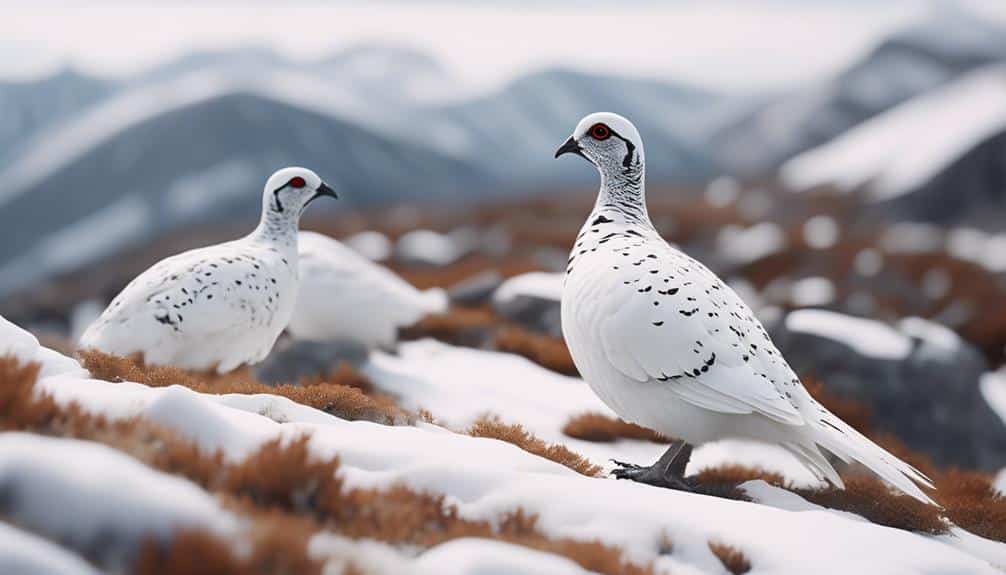 arctic birds with plumage