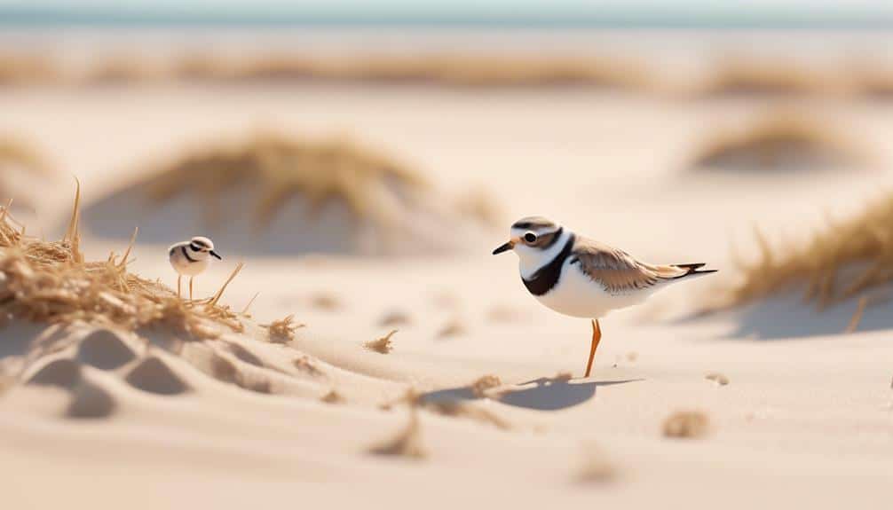 feathered creatures by water