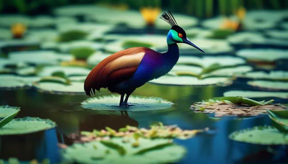 wading birds with long toes