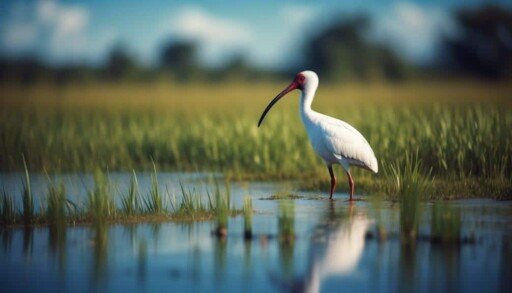 red faced ibis in puna