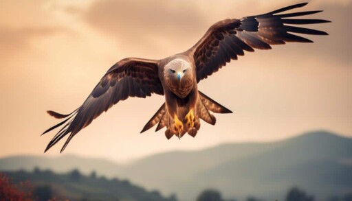 majestic bird soaring high