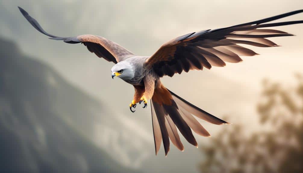 unusual gray headed kite species