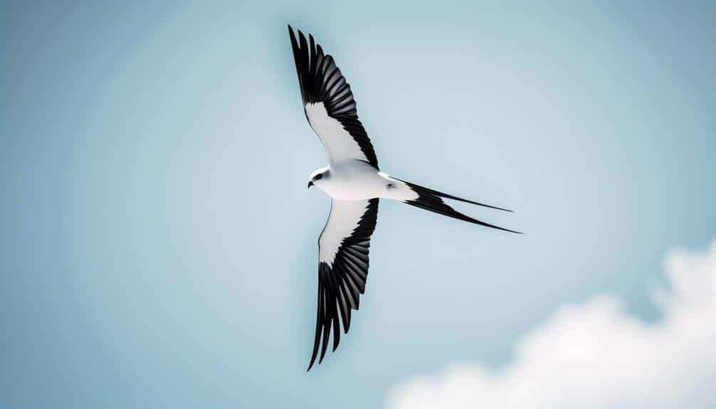 migratory bird with forked tail