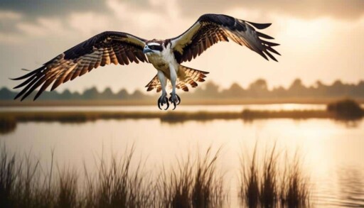 birds of prey fishing
