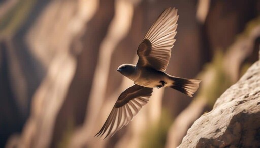 small bird species eurasian crag martin