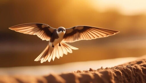 small bird nesting in burrows