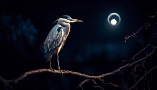 nocturnal birds in trees