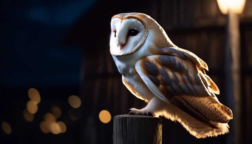 nocturnal predator with silent flight