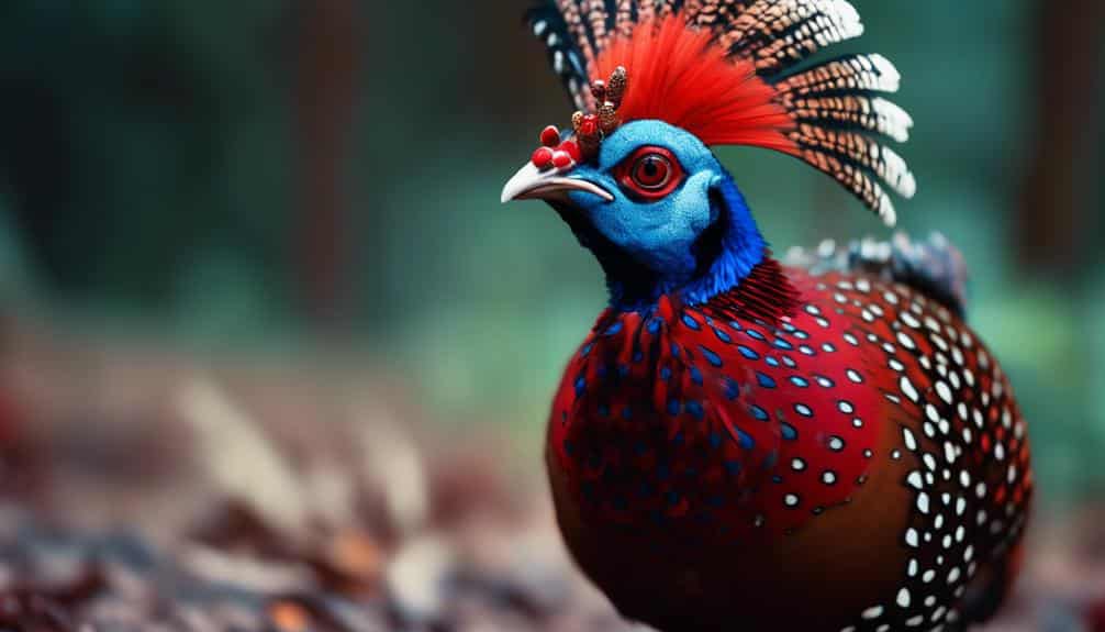 colorful himalayan mountain bird