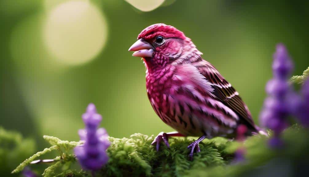 small bird with vibrant plumage