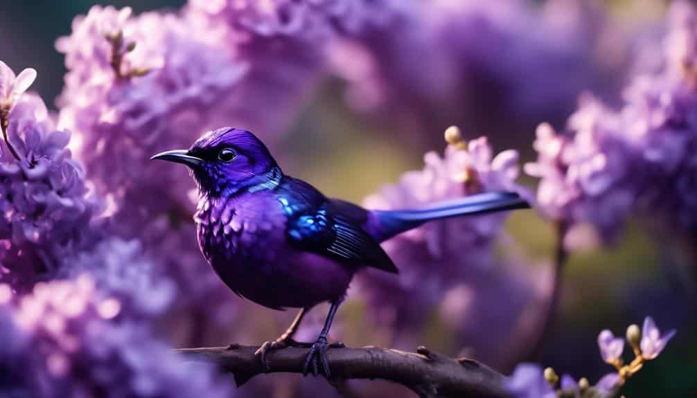 vibrant hummingbird with crown