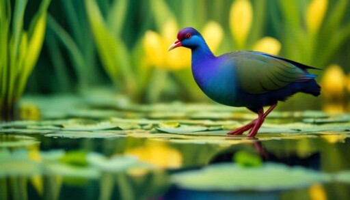 vivid purple bird species