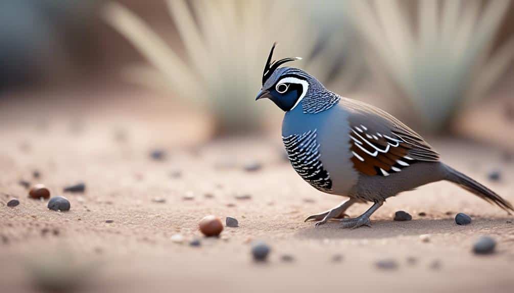 distinctive quail species with a unique call