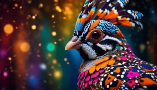 small colorful ground dwelling bird