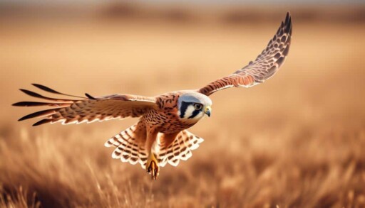 bird of prey with unique hunting behavior