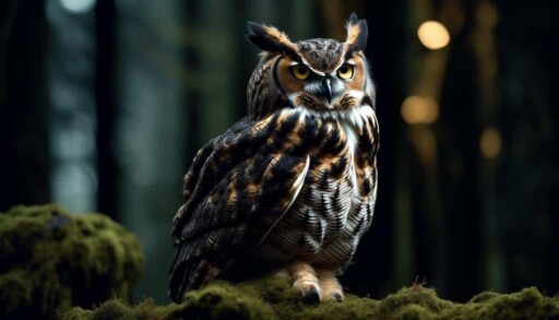 majestic nocturnal bird species