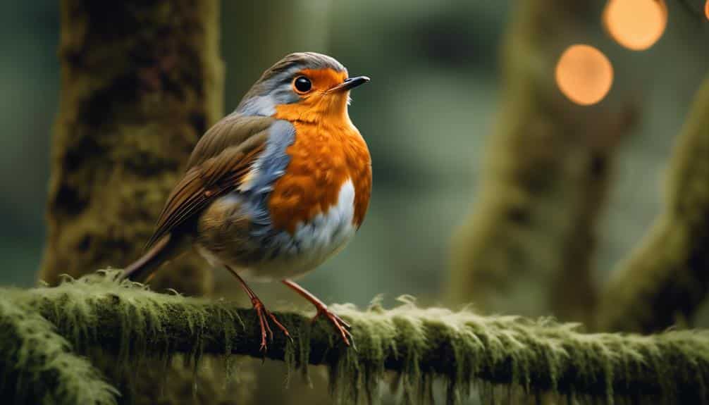 small red breasted bird