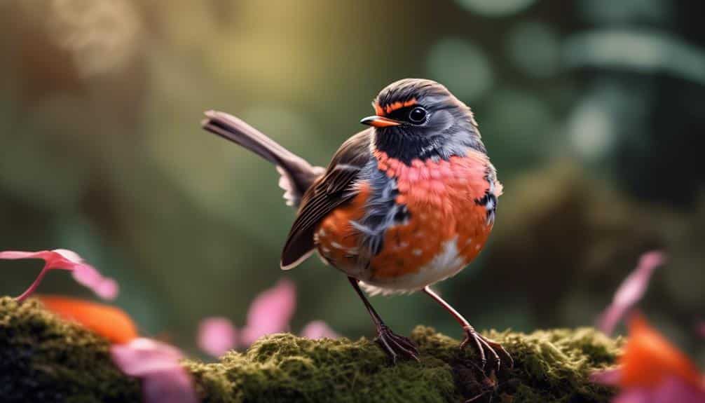 rare pink sided robin sighting