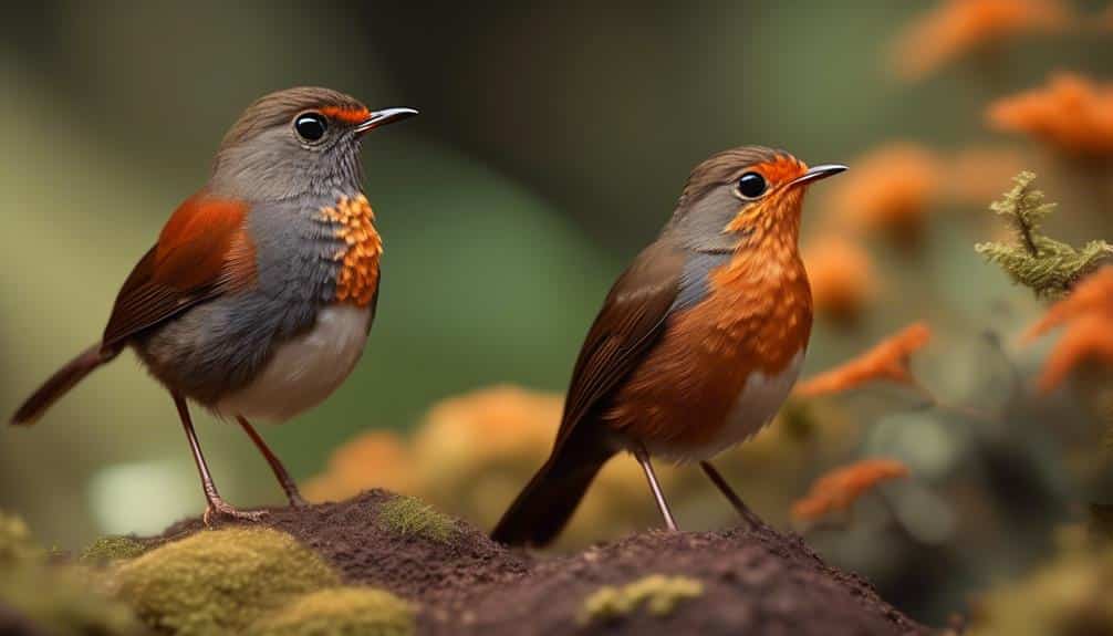 colorful robin with long tail