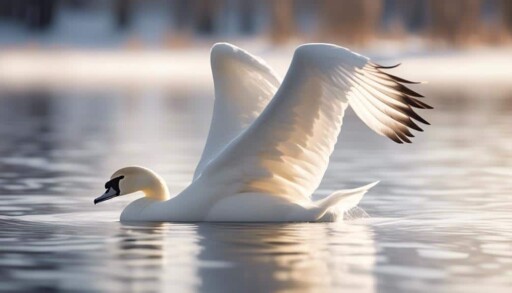 migratory bird with elegant plumage