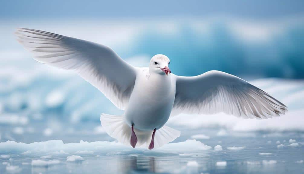 arctic seabird with pale plumage