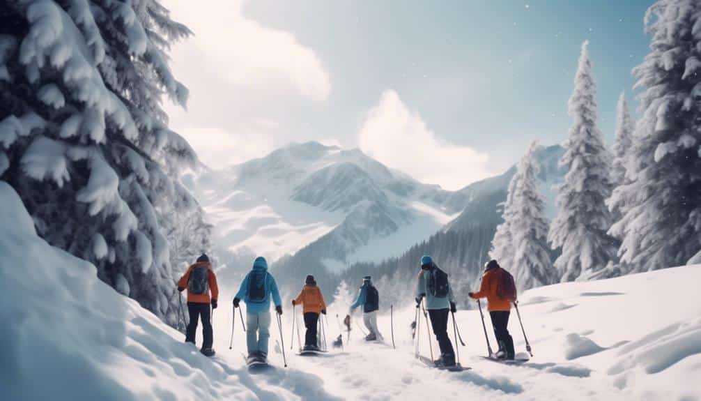 thrill seeking winter sports lovers