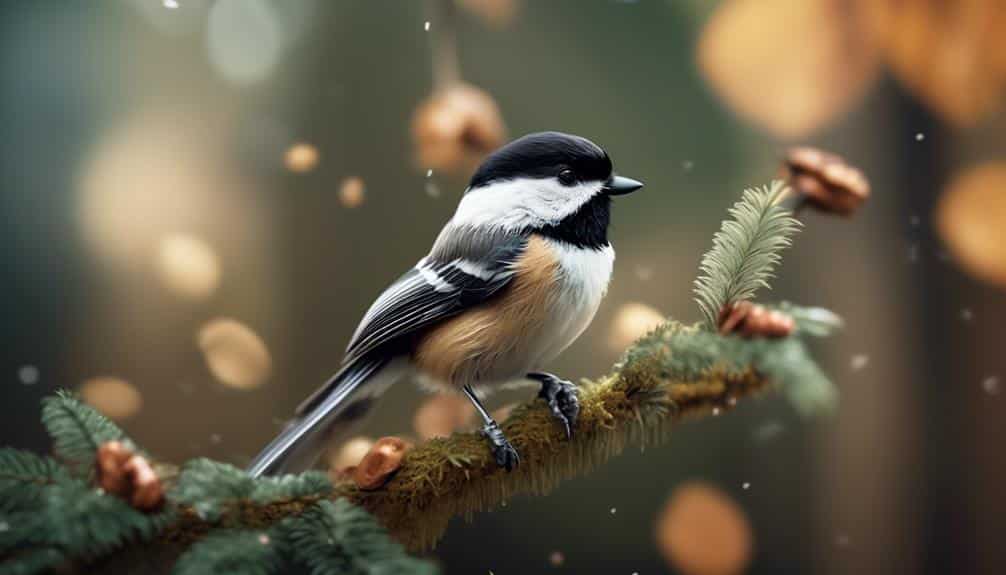 small bird with black cap