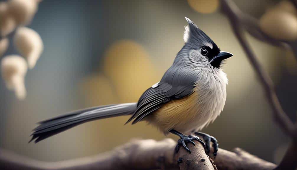 distinctive black crest bird