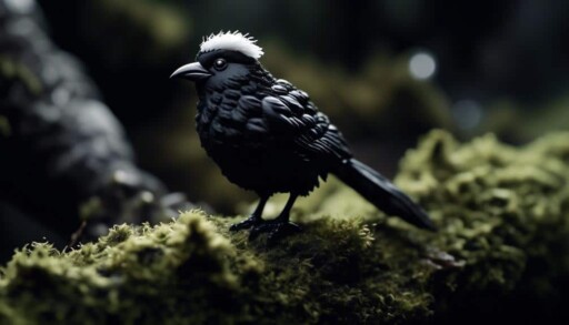 small bird with black cap