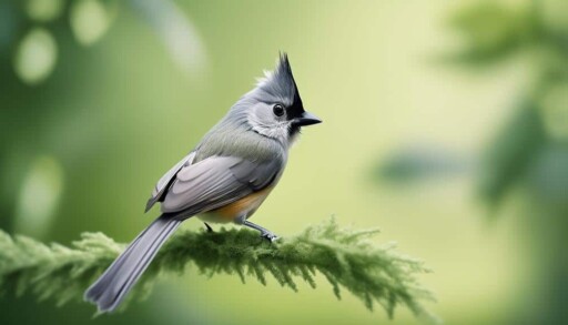 distinctive black crest bird